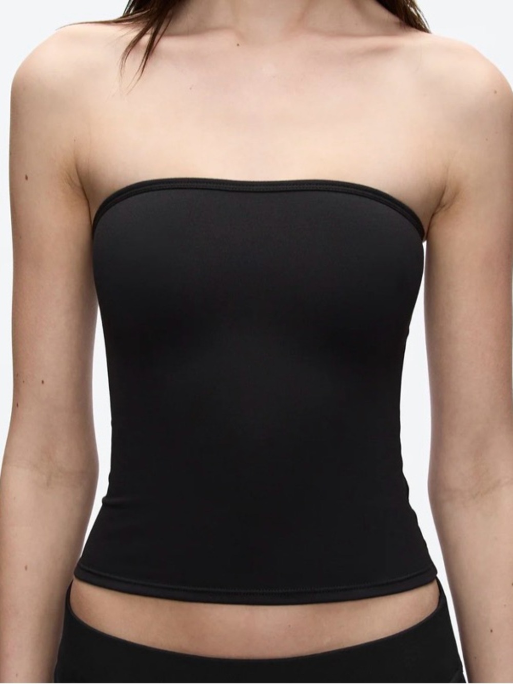 Tank Air Tube Top in Black